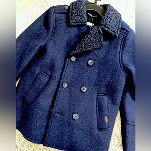 Zara Kids Peacoat with Teddy Lining